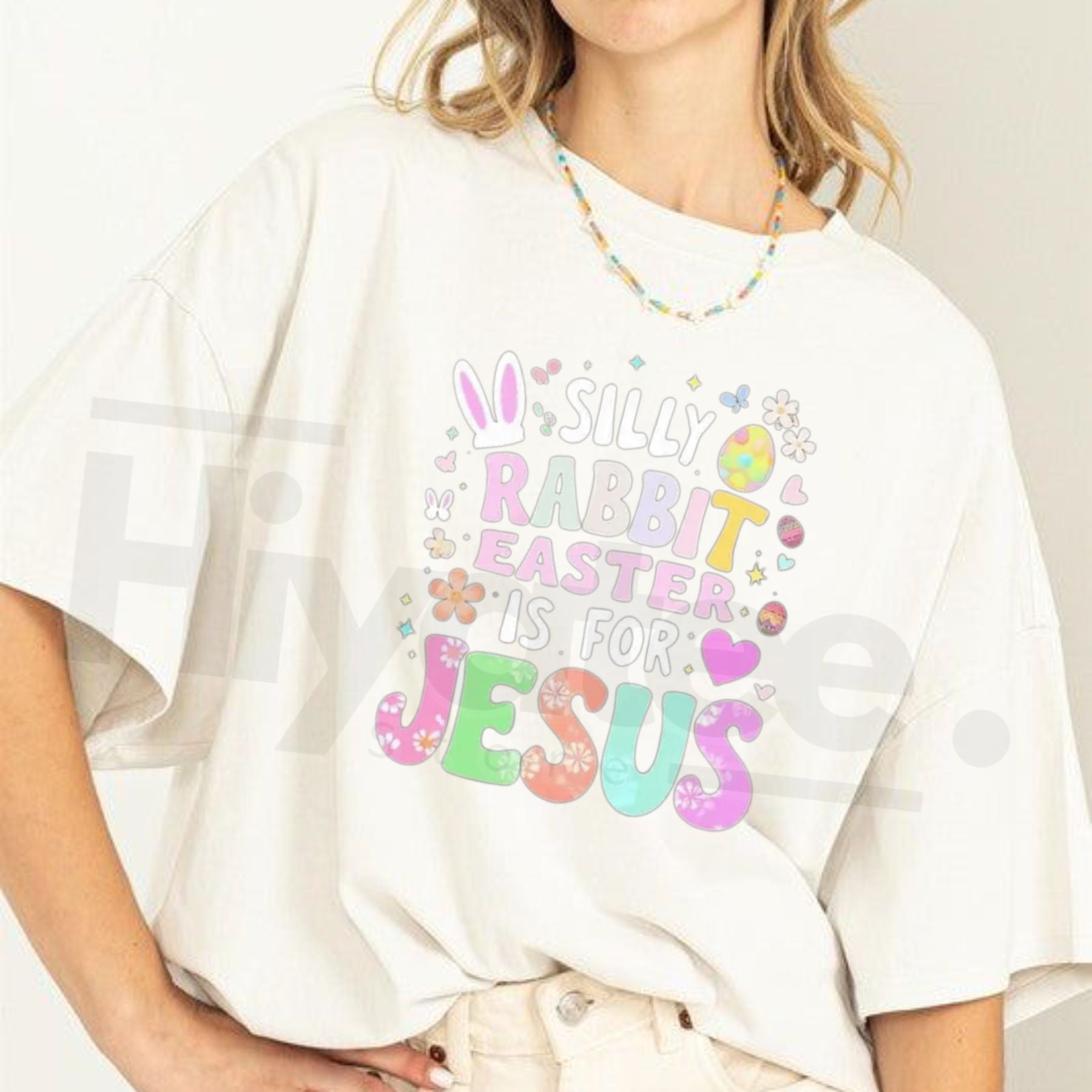 "Silly Rabbit, Easter Is For Jesus" Women's T-Shirt – Faith-Based Easter Church Tee - Hiyatee