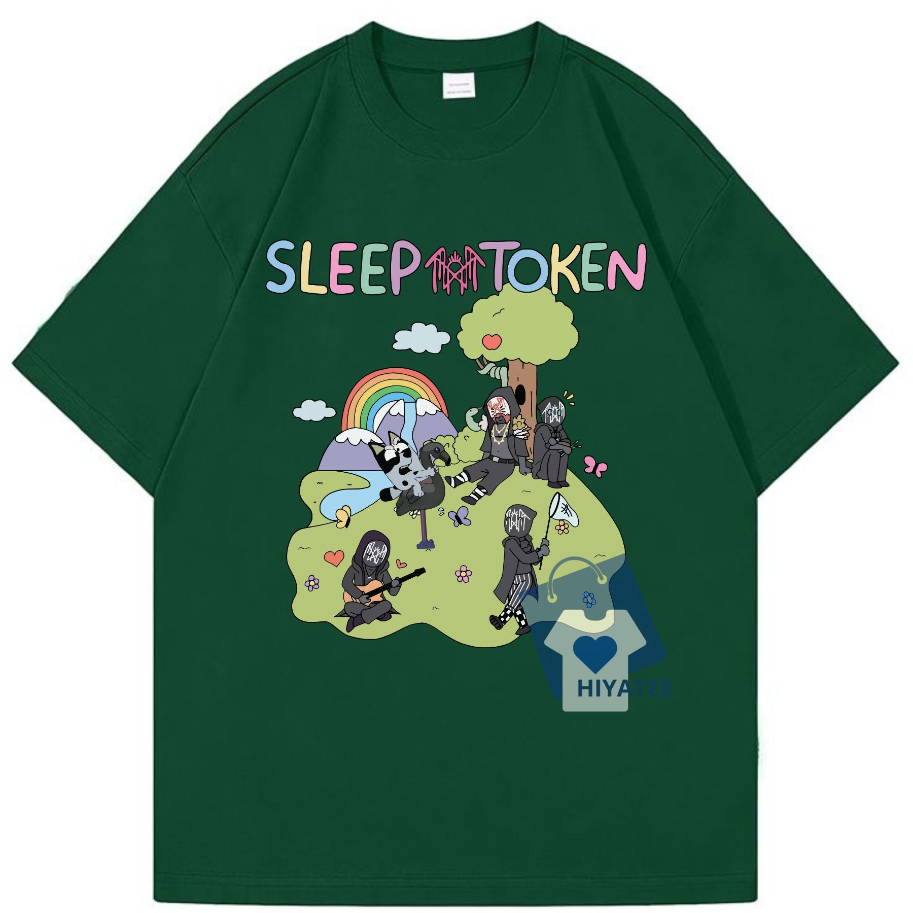 Sleep Token Flamingo Tee – Funny Meme Band Shirt for Tour 2025 Fans-Hiyatee