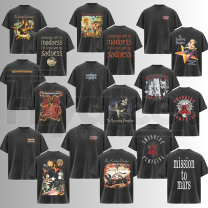 Smashing Pumpkins Vintage Alternative Rock Band T-Shirt – Retro Music Tee - Hiyatee