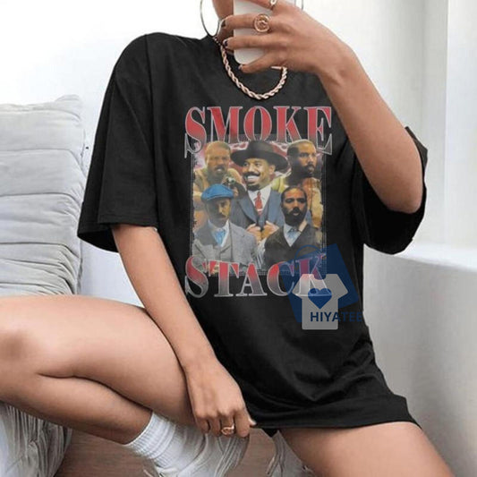 Smoke and Stask Tee – Sinners-Inspired Unisex Graphic Shirt for Movie Fans-Hiyatee