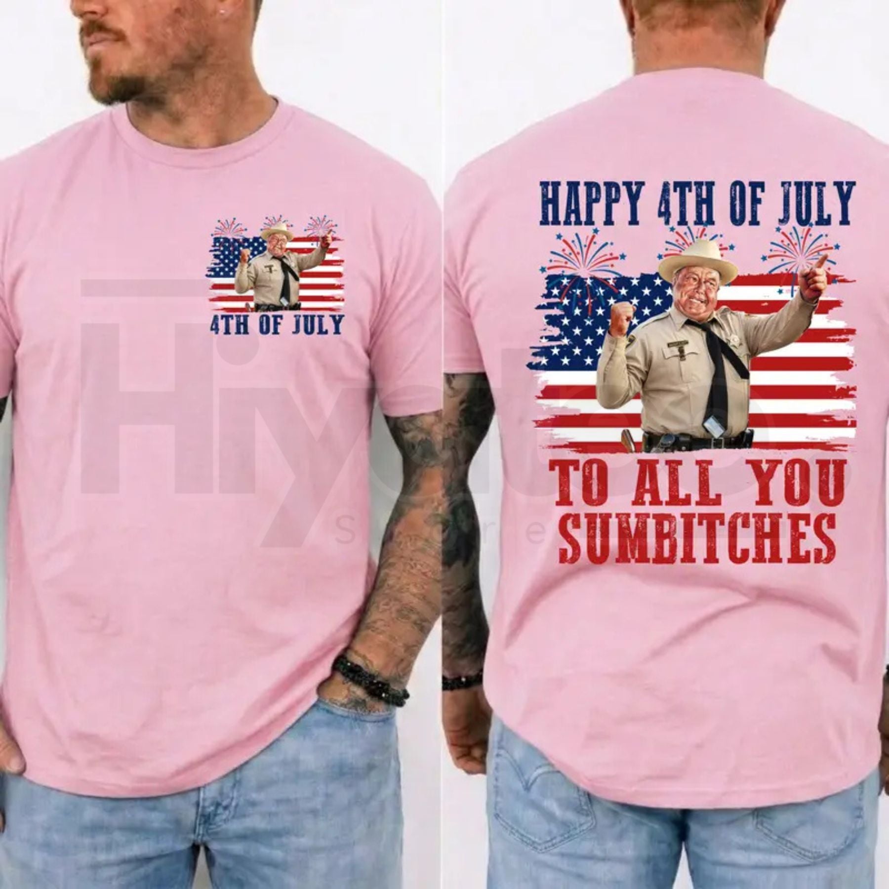 Smokey and the Bandit 4th of July T-Shirt – Funny Sumbitches Independence Day Tee - HIyatee