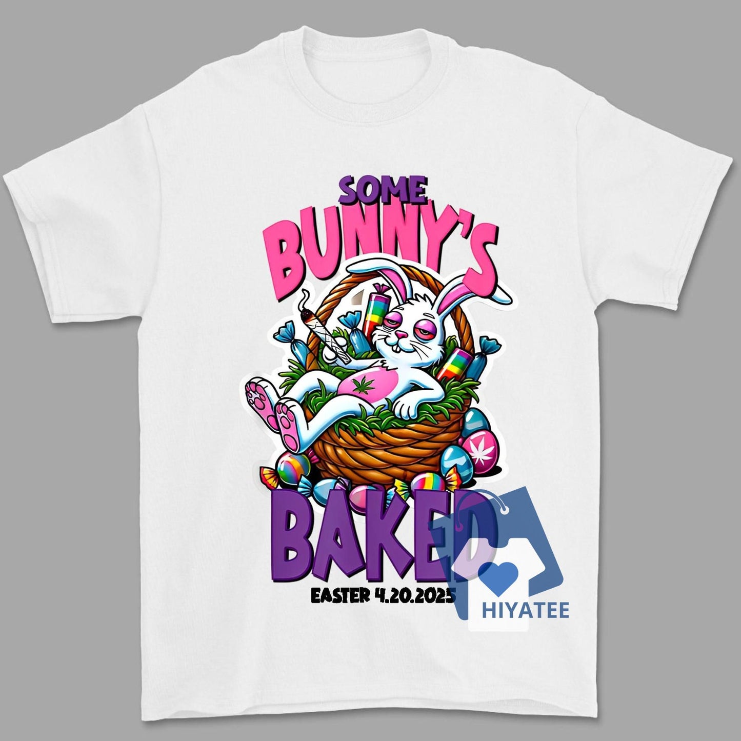 Some Bunny's Baked Easter Shirt – Funny 420 Easter Bunny Tee-Hiyatee