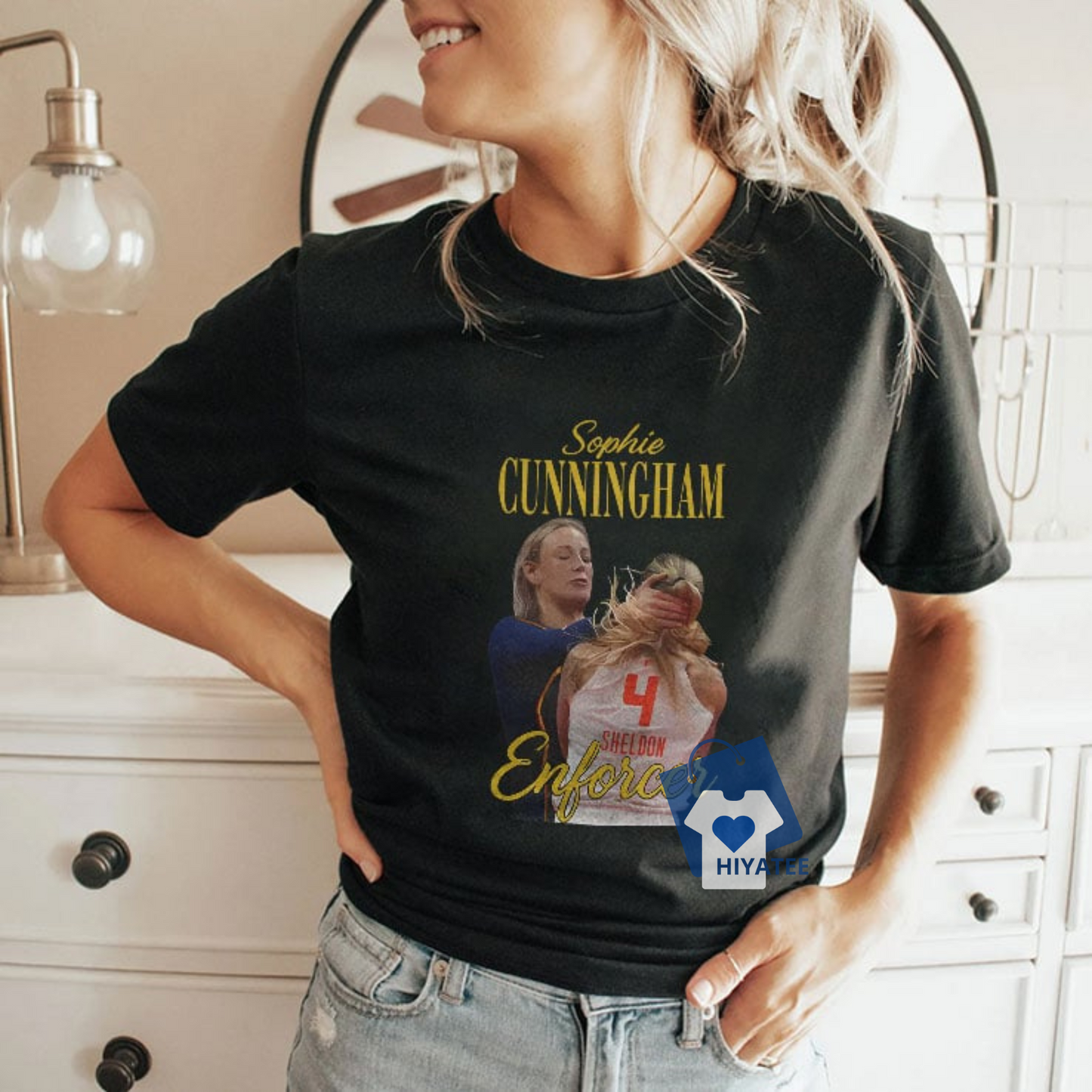 Sophie Cunningham The Enforcer Shirt – WNBA Grit, Bold Basketball Graphic Tee for Fans & Hoopers - Hiyatee
