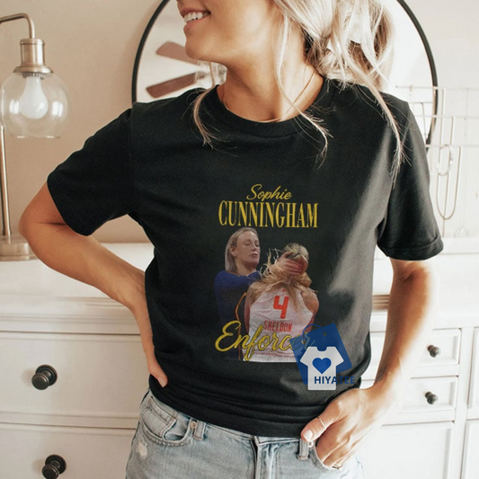 Sophie Cunningham The Enforcer Shirt – WNBA Grit, Bold Basketball Graphic Tee for Fans & Hoopers - Hiyatee