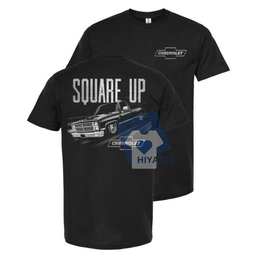 Squarebody Trucks Shirt – Retro “Square Up” Chevy Truck Tee for Men-Hiyatee
