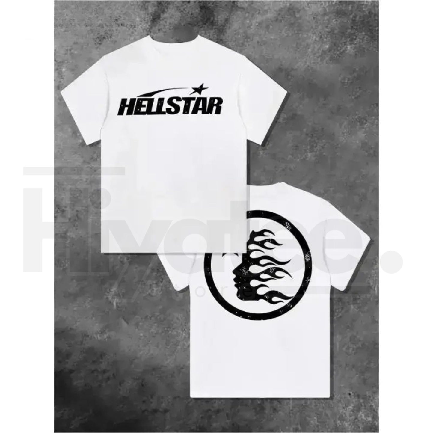 "Star Power" Double-Sided Graphic – Urban Streetwear Cotton Top - Hiyatee