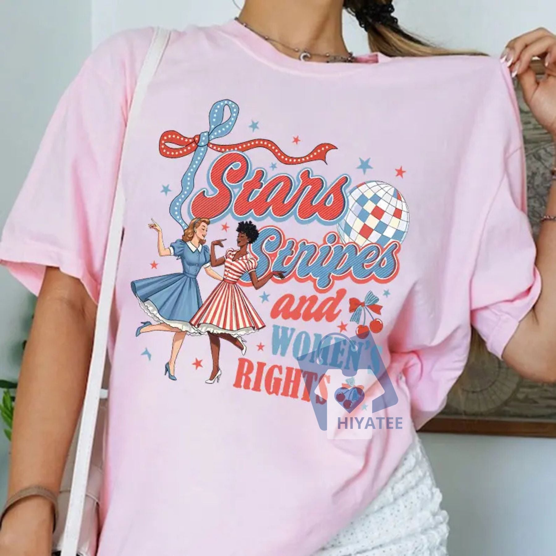 Stars, Stripes & Women’s Rights – Feminist 4th of July Tee-Hiyatee