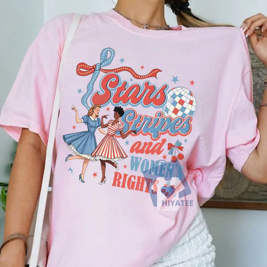 Stars, Stripes & Women’s Rights – Feminist 4th of July Tee-Hiyatee