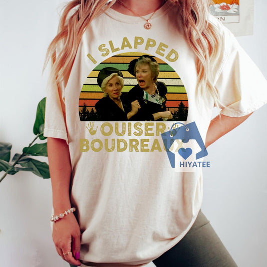 Steel Magnolias I Slapped Ouiser Boudreaux Vintage Retro T-Shirt-Hiyatee