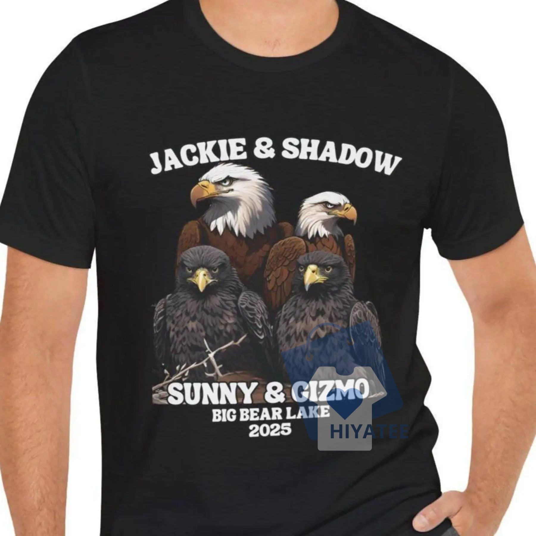 Sunny & Gizmo Bald Eagle T-Shirt – Big Bear Lake Eaglet Tee-Hiyatee