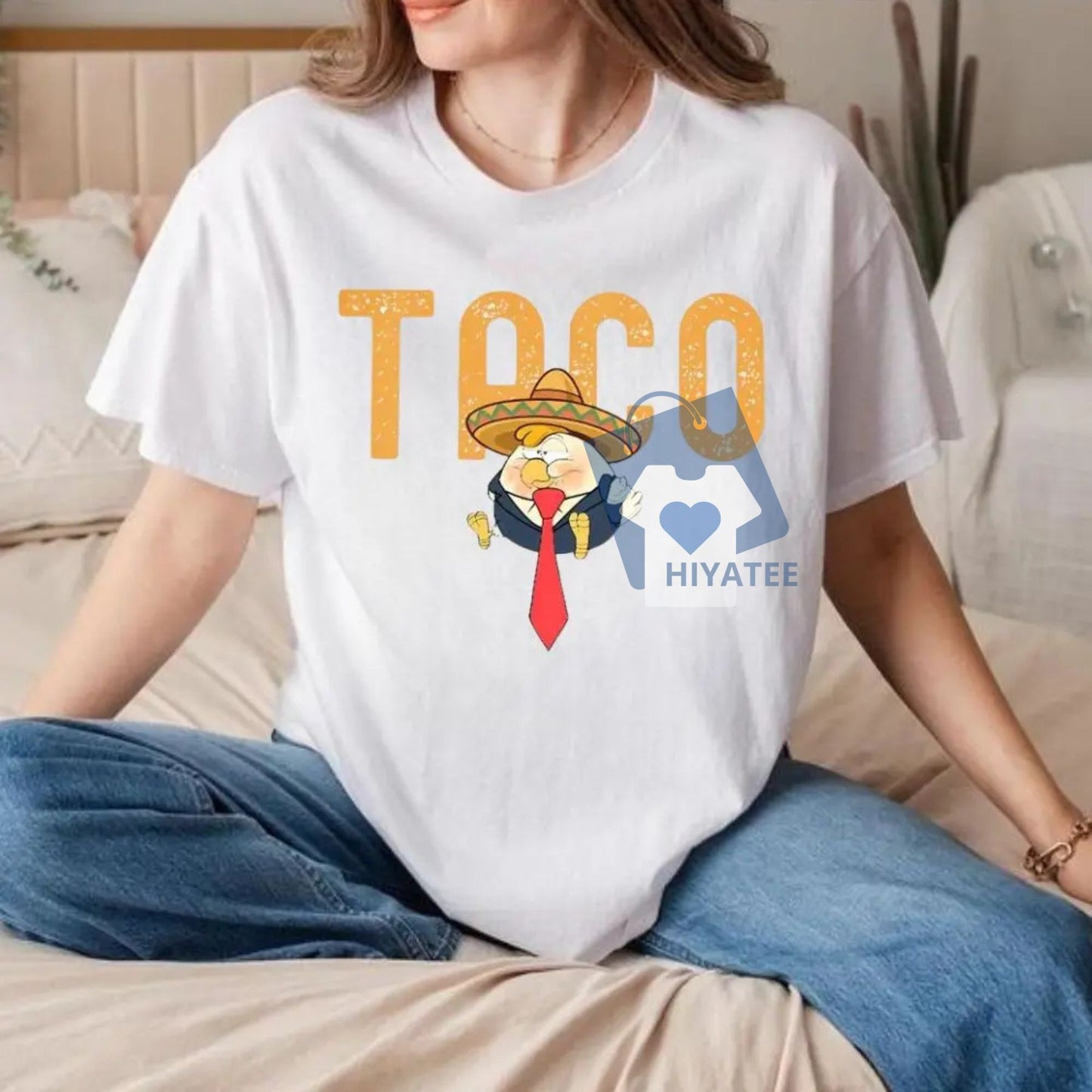 TACO – Trump Always Chickens Out T-Shirt | Unisex Political Graphic Tee-Hiyatee