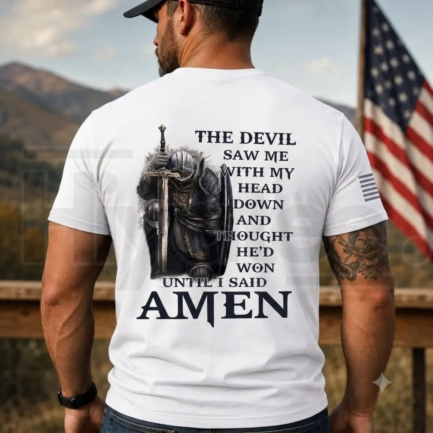 TRENZ SHIRT COMPANY Men's Christian Message T-Shirt – Minimalist Cotton Short-Sleeve Tee - Hiyatee