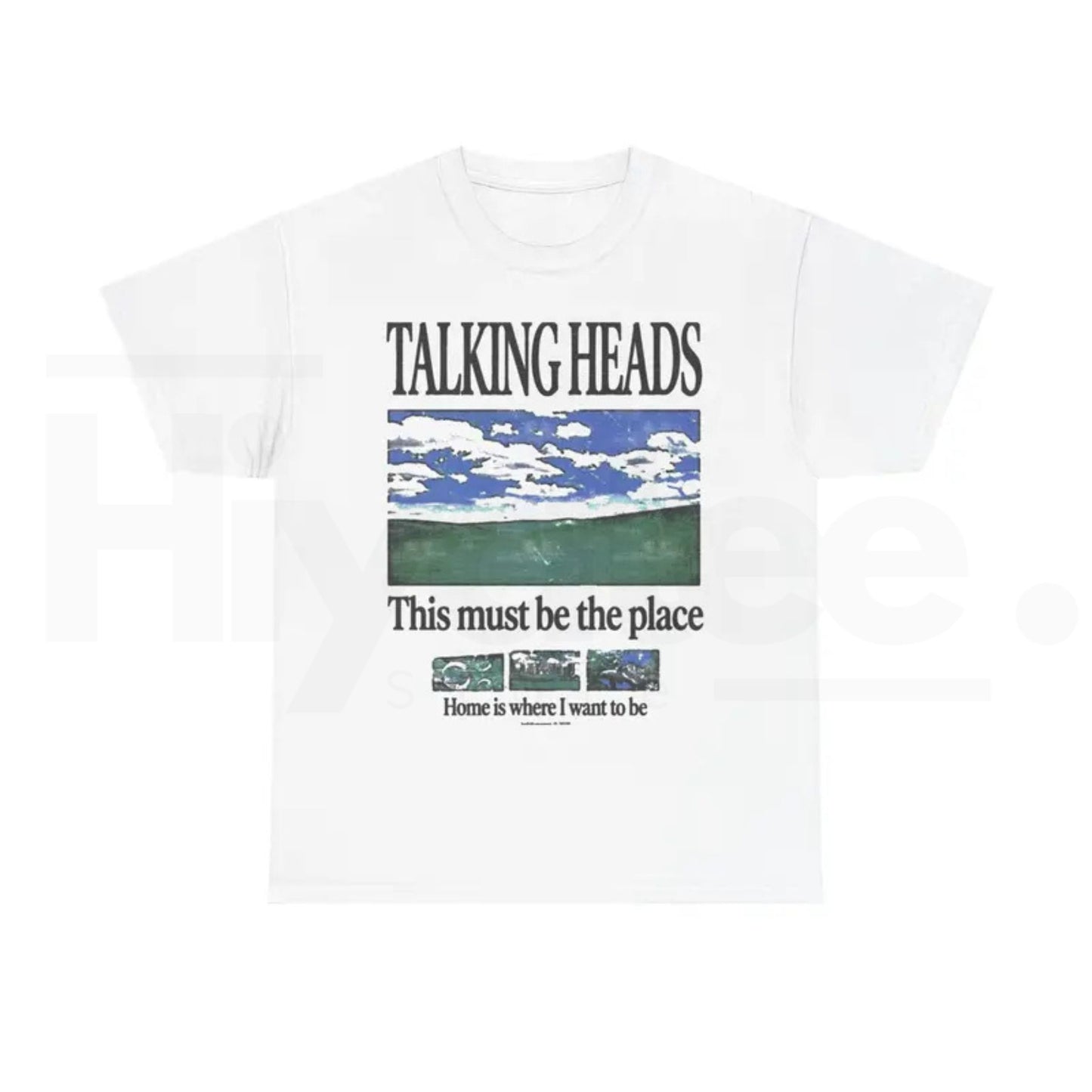 Talking Heads "This Must Be The Place" Graphic Tee – Retro 80s Rock Lyric T-Shirt - Hiyatee