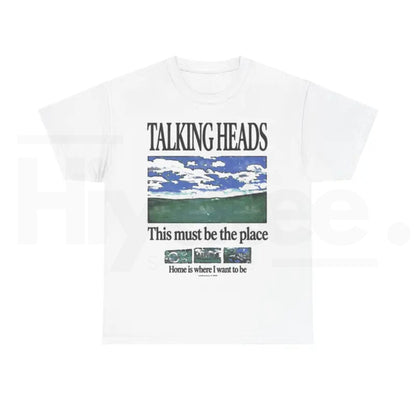 Talking Heads "This Must Be The Place" Graphic Tee – Retro 80s Rock Lyric T-Shirt - Hiyatee