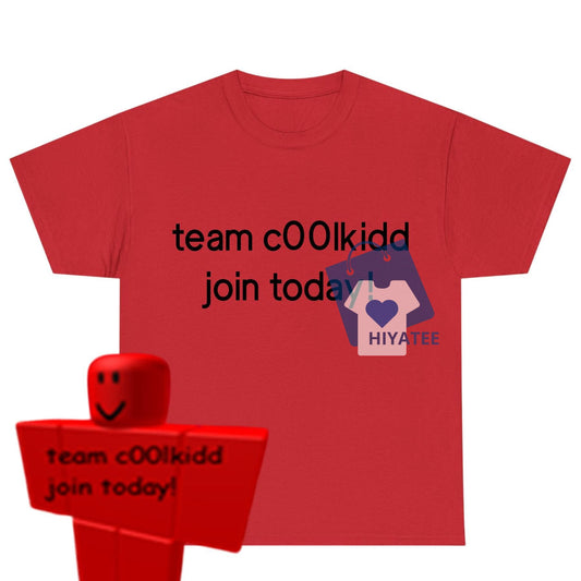 Team c00lkidd Join Today T-Shirt – Robloxian Certified Baller Tee for True Gamers | Funny Graphic Shirt | Unisex Cotton Roblox Shirt-Hiyatee