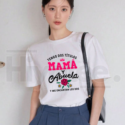 "Tengo Tanto Tiempo Mama y Abuela" – Humorous Spanish Grandma Graphic Top - Hiyatee