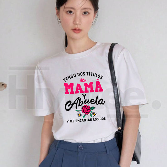 "Tengo Tanto Tiempo Mama y Abuela" – Humorous Spanish Grandma Graphic Top - Hiyatee