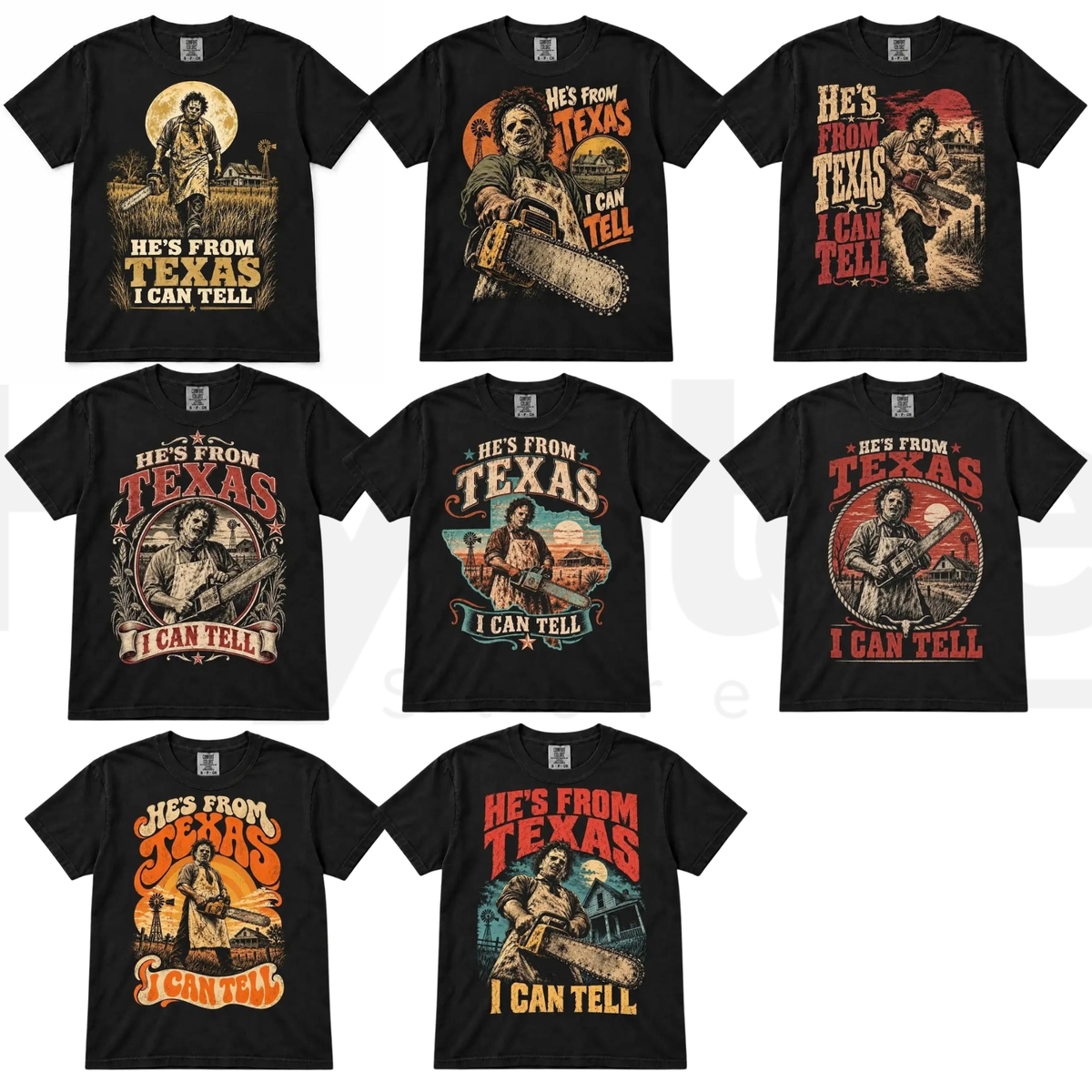 Texas Chainsaw Horror Vintage Graphic Tee - Hiyatee