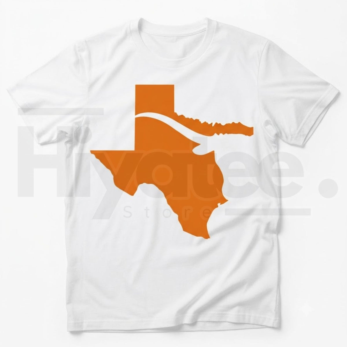 Texas State Map Graphic T-Shirt – Lone Star Pride Cotton Tee - Hiyatee