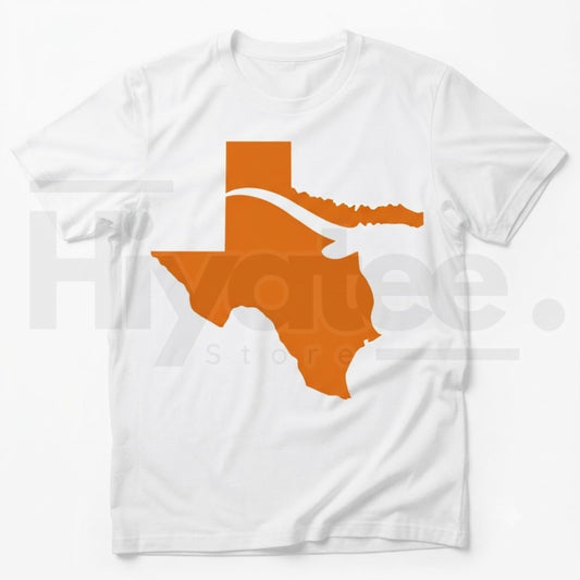 Texas State Map Graphic T-Shirt – Lone Star Pride Cotton Tee - Hiyatee