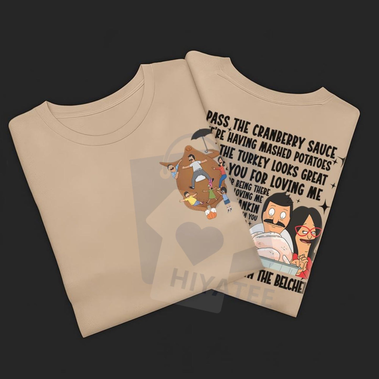 Thanksgiving Song T-Shirt – Fashion Cotton Full Color Tee For Men & Women - Hiyatee