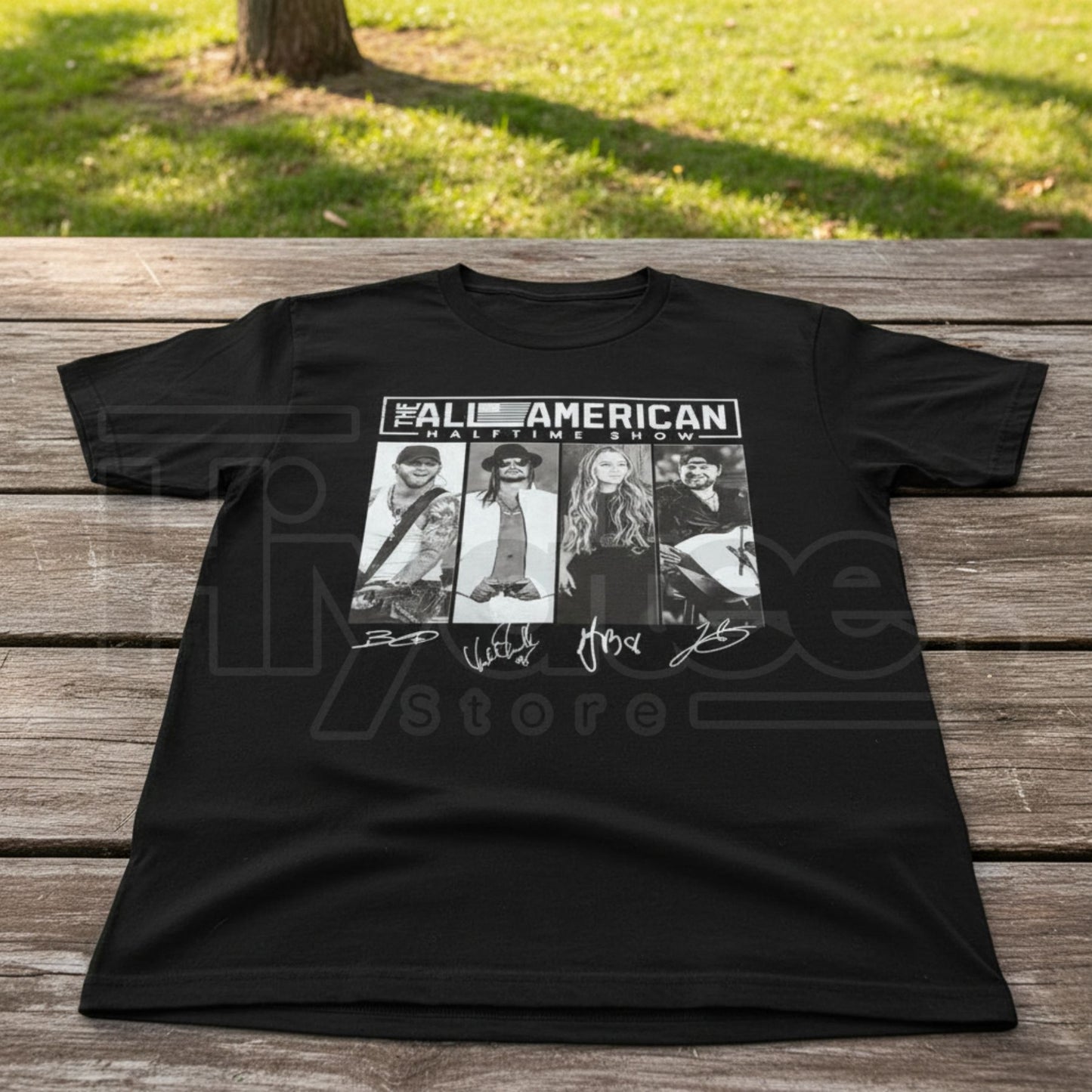 "The All American Halftime Show" – Vintage Marching Band Graphic Tee - Hiyatee