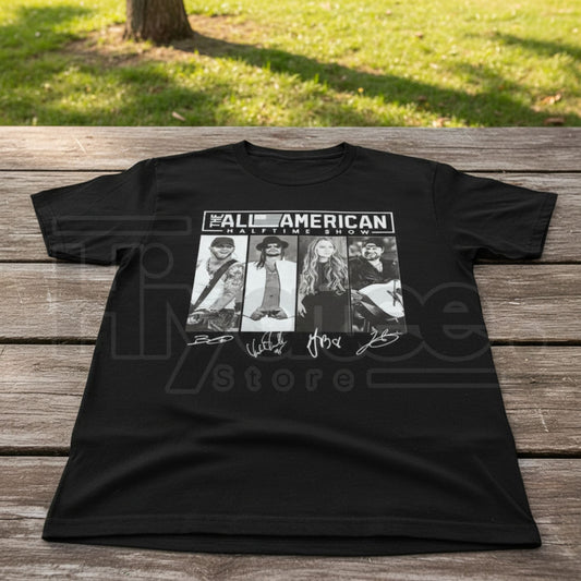 "The All American Halftime Show" – Vintage Marching Band Graphic Tee - Hiyatee