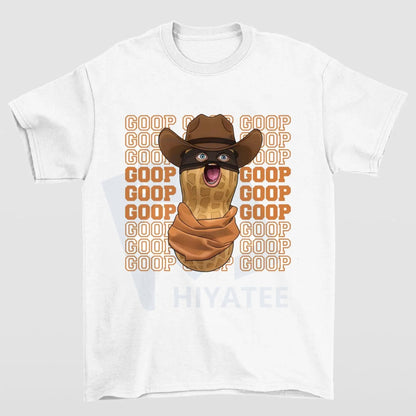 The Burnt Peanut GOOP Meme Graphic Tee – Whimsical Viral Streetwear - Hiyatee