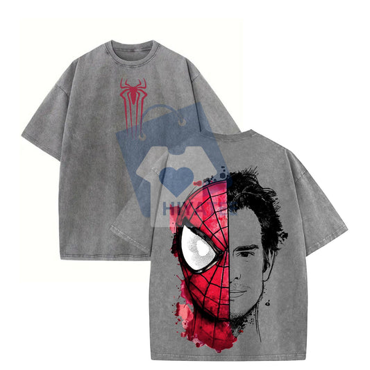 The Dark Style Trio Spider-Man T-Shirt – No Way Home Graphic Tee, Oversized Premium Cotton Streetwear - Hiyatee