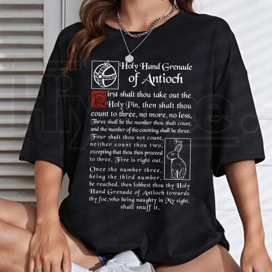 The Holy Hand Grenade Of Antioch T-Shirt – Funny 1975 Weirdcore Y2K Aesthetic Tee - Hiyatee