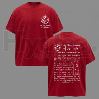 The Holy Hand Grenade of Antioch T-Shirt – Funny 1975 Meme Graphic Tee - Hiyatee