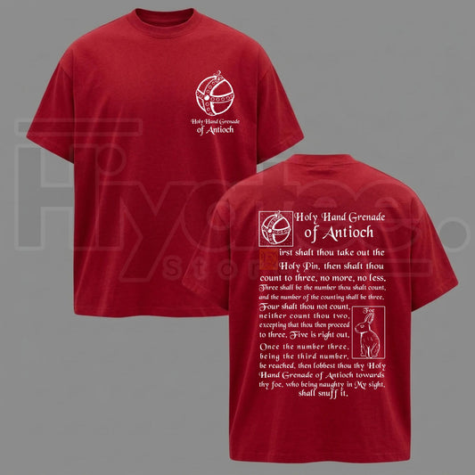 The Holy Hand Grenade of Antioch T-Shirt – Funny 1975 Meme Graphic Tee - Hiyatee