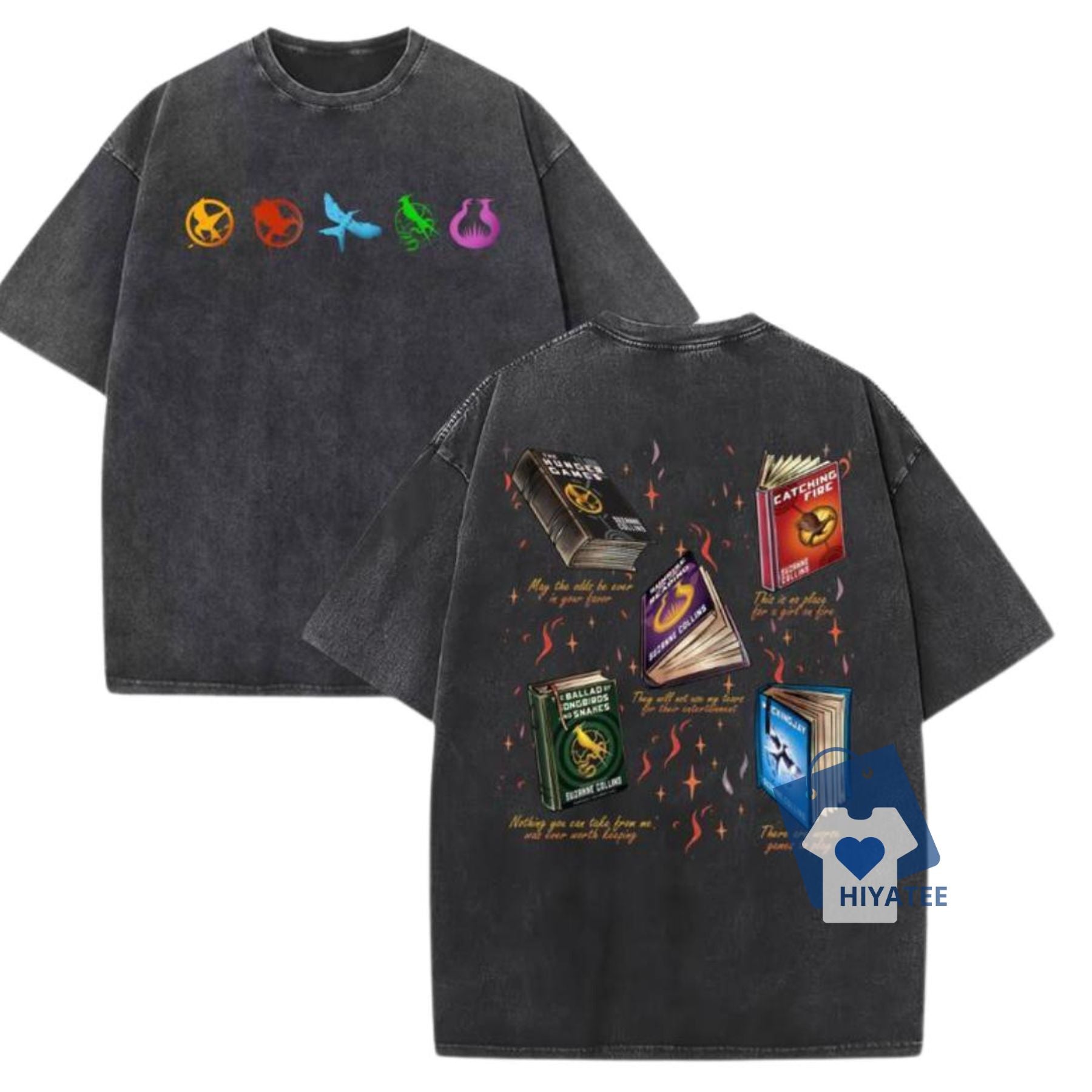 The Hunger Games 2-Sided T-Shirt – Iconic Book & Movie Inspired Apparel-Hiyatee