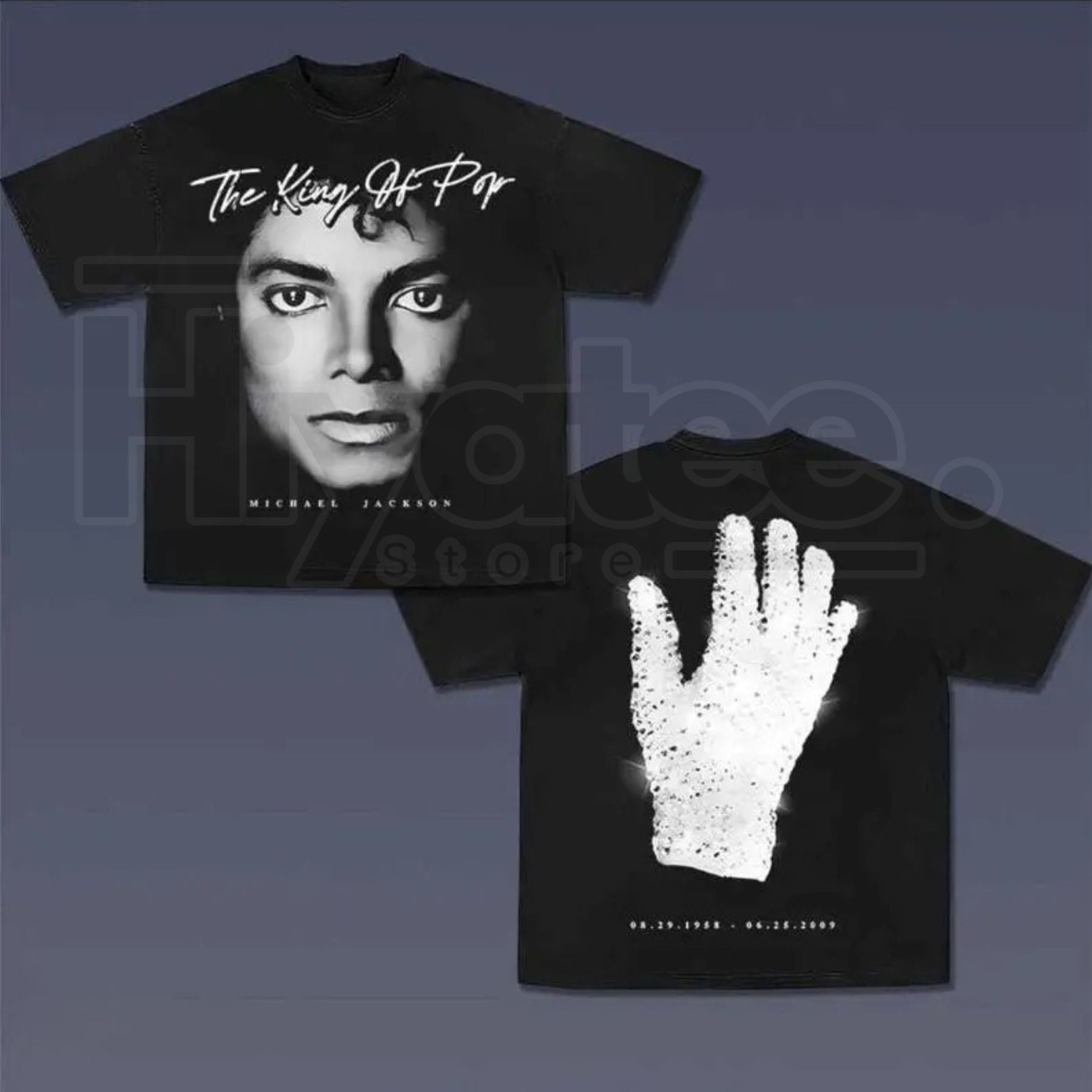 "The Icon Glove" – MJ Vintage Pop Music Retro Graphic Top - Hiyatee