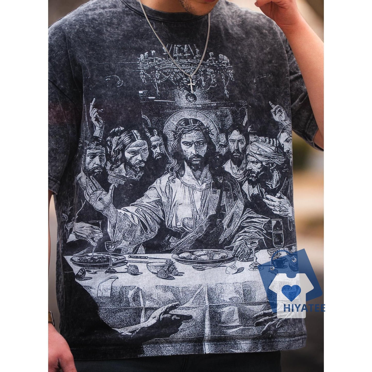 The Last Supper T-Shirt – Classic Religious Artwork Graphic Tee-Hiyatee