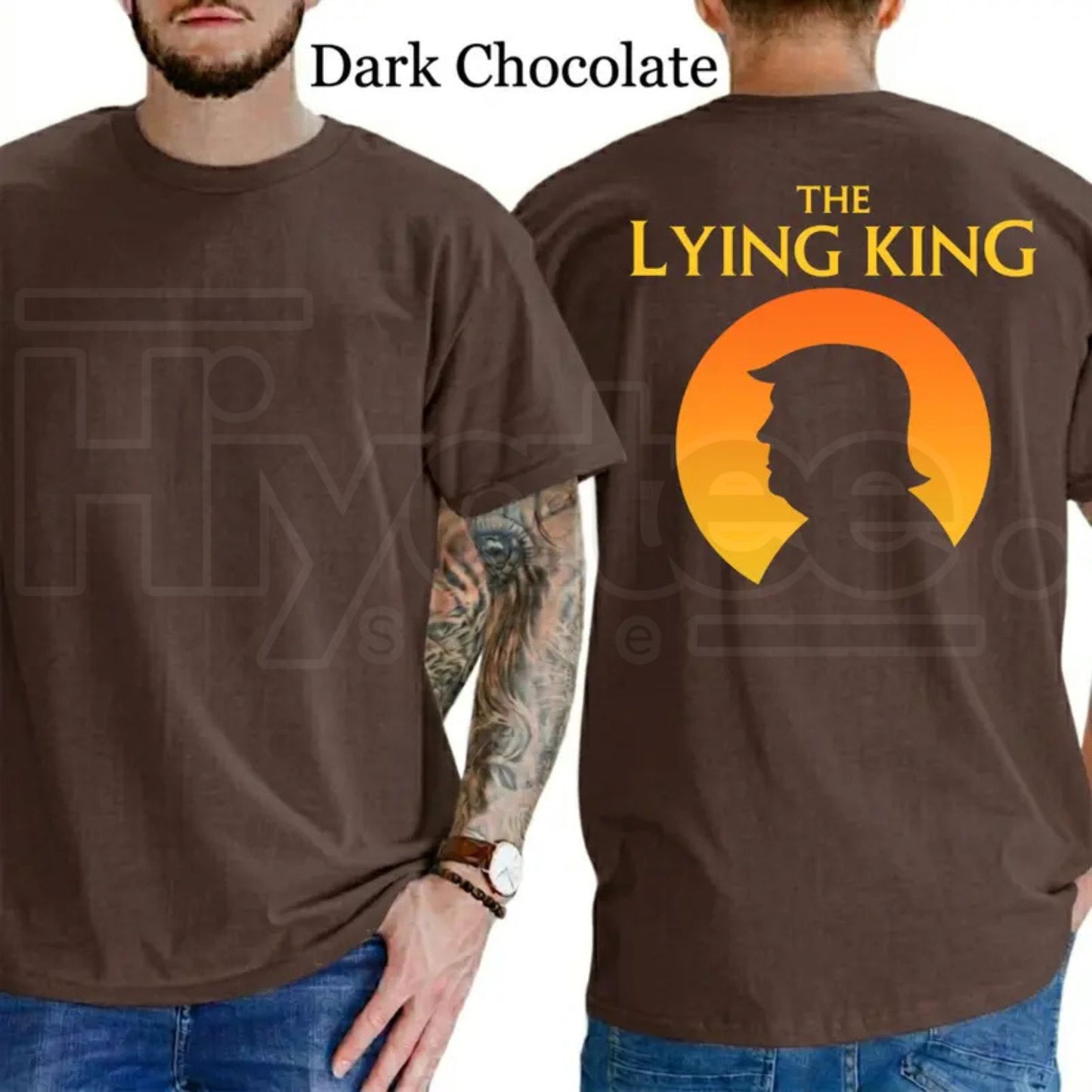 The Lying King Typography T-Shirt – Funny Graphic Tee, Humorous Daily Casual Statement Shirt for Men & Women - Hiyatee