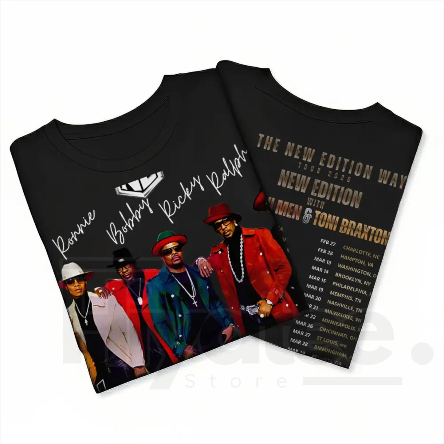 The New Edition Way 2026 Tour Shirt – Premium Cotton Concert Tee for Men & Women - Hiyatee