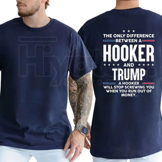 "The Only Difference" – Funny Sarcastic Political Liberal Top - Hiyatee