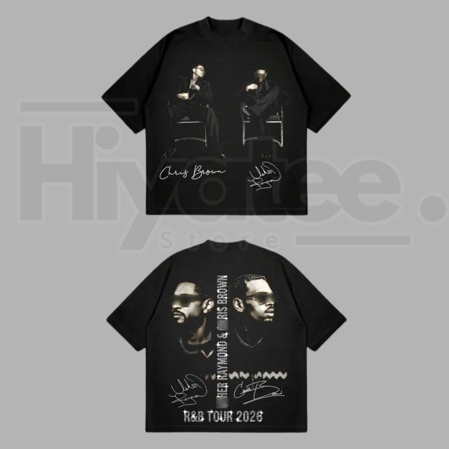 The R&B Tour 2026: Raymond & Brown" – Urban Soul Graphic Top - Hiyatee