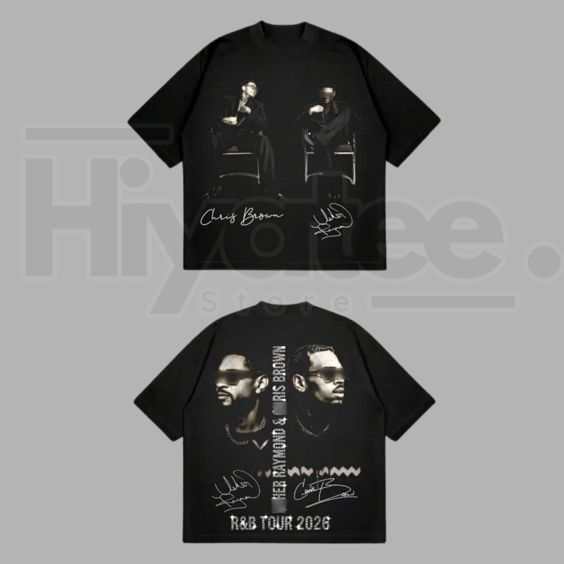 The R&B Tour 2026: Raymond & Brown" – Urban Soul Graphic Top - Hiyatee