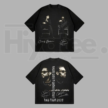 The R&B Tour 2026: Raymond & Brown" – Urban Soul Graphic Top - Hiyatee