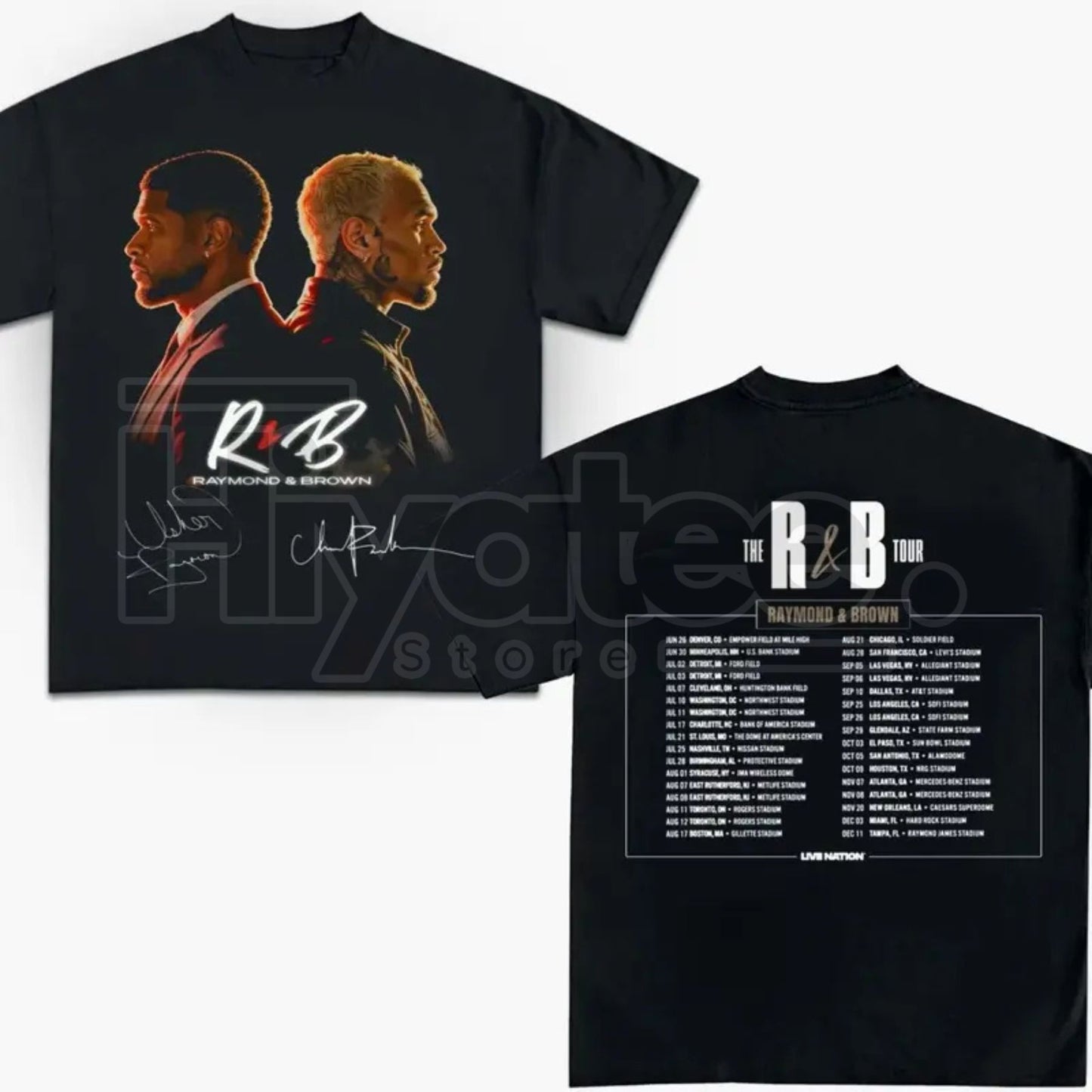 "The R&B Tour 2026" – Raymond & Brown Vintage Streetwear Graphic Top - Hiyatee