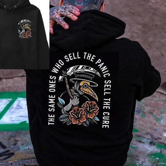 The Same Ones Who Sell The Panic Sell The Hoodie Unique Design with Double Side Hoodie Vintage Style Unisex Hoodie, Vintage for Men and Women