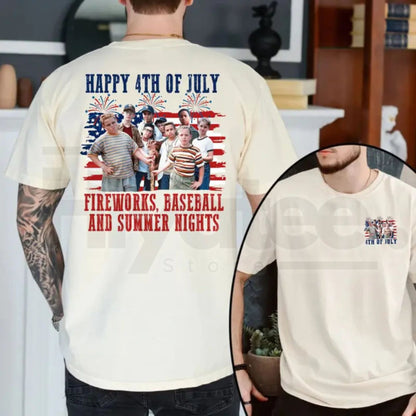 The Sandlot 4th of July T-Shirt – 1990s Movie Baseball Squad Independence Day Tee - Hiyatee