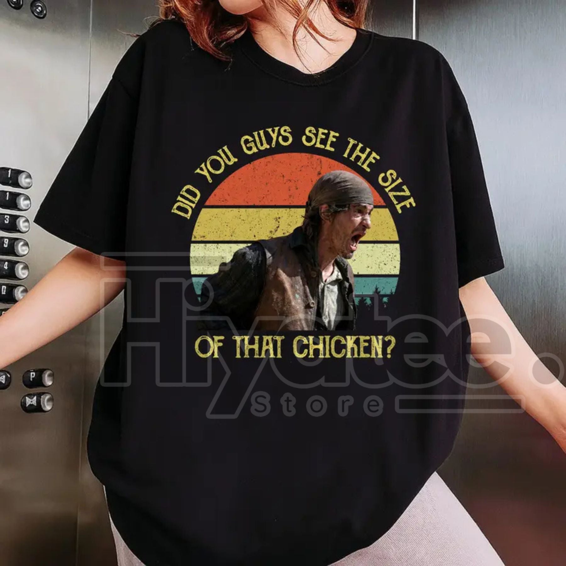 The Size of that Chicken Young Guns Tee – Hiyatee