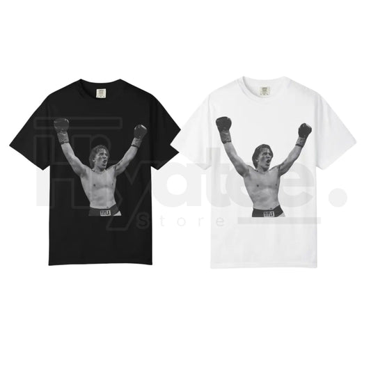 "The Victory Pose" – Retro Boxing Illustration Heavyweight Graphic - Hiyatee