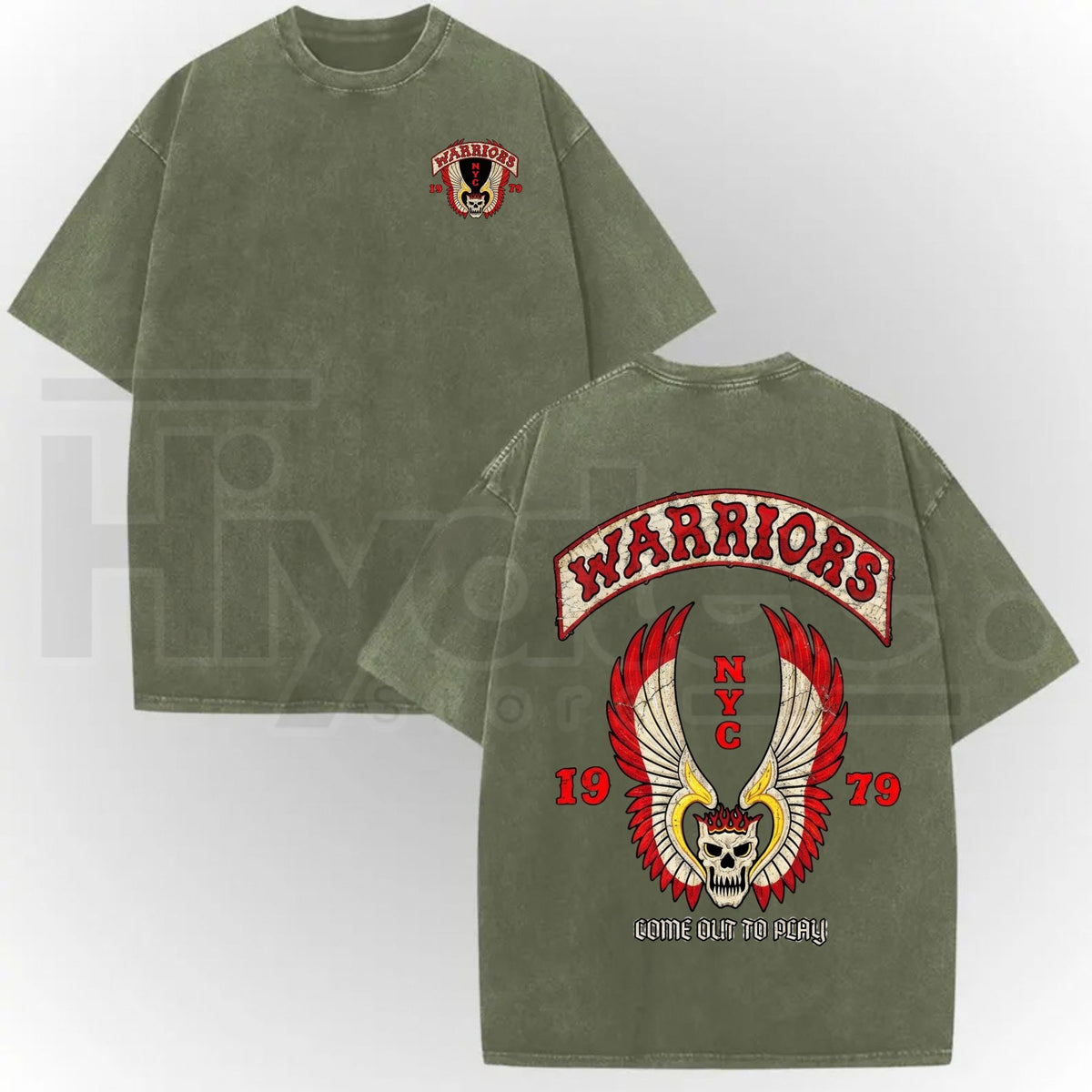 The Warriors 1979 Movie Vintage Washed T-Shirt – Retro Cult Classic Graphic Tee for Men & Women - Hiyatee