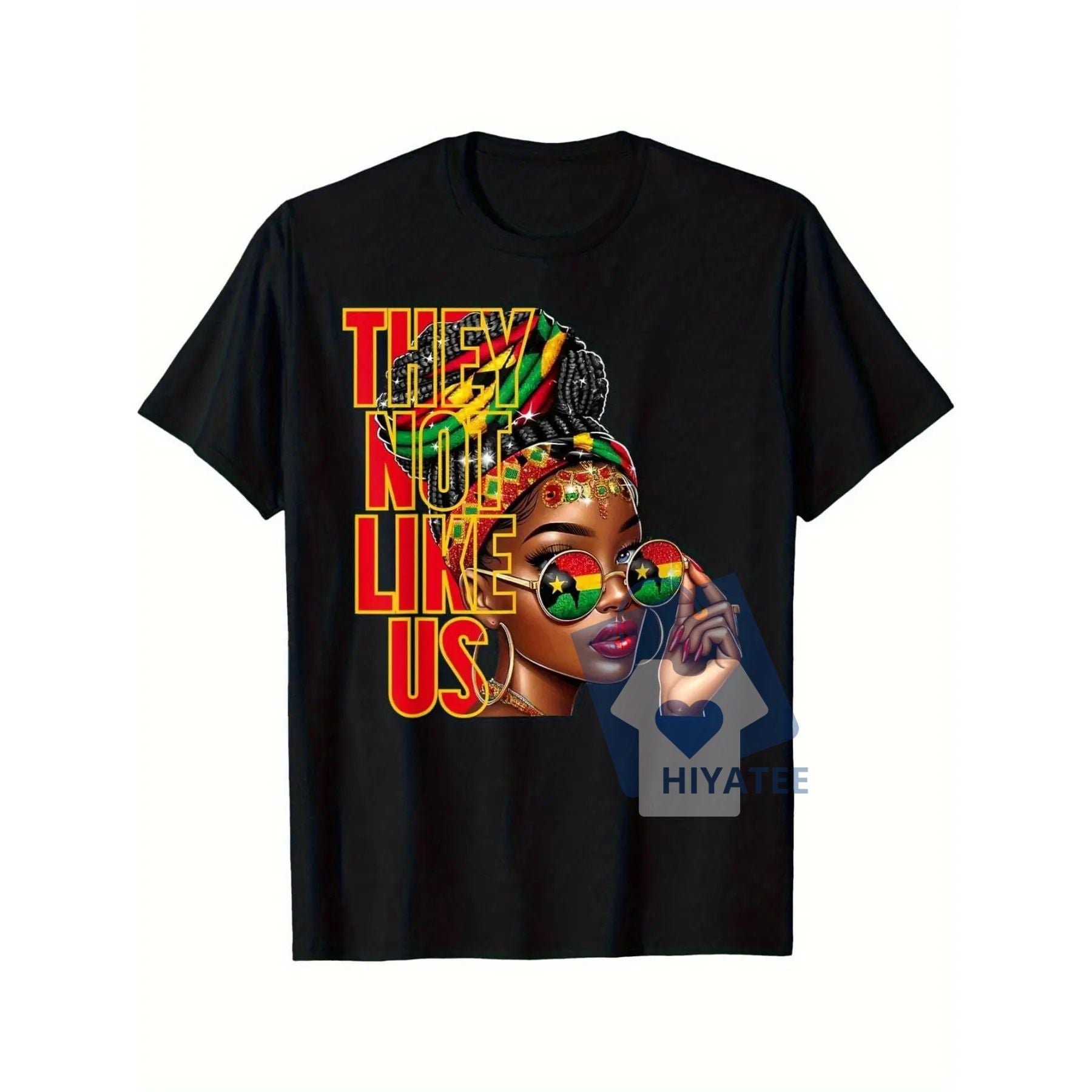 "They’re Not Like Us" Juneteenth Freedom T-Shirt – Bold African American Pride Tee in Vibrant Colors-Hiyatee