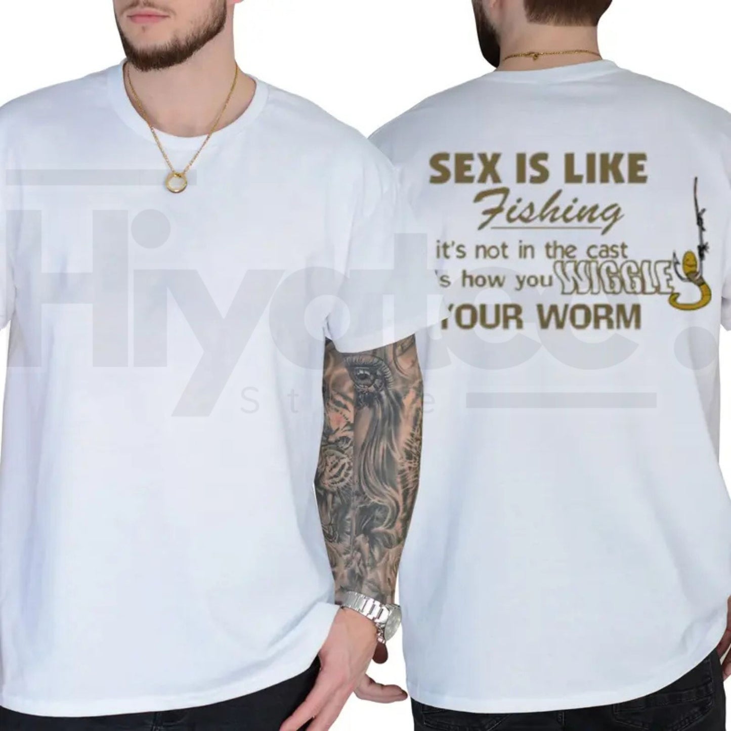 Think Like A Fish Graphic Tee – Funny Angler Shirt for Fishing Trips - Hiyatee