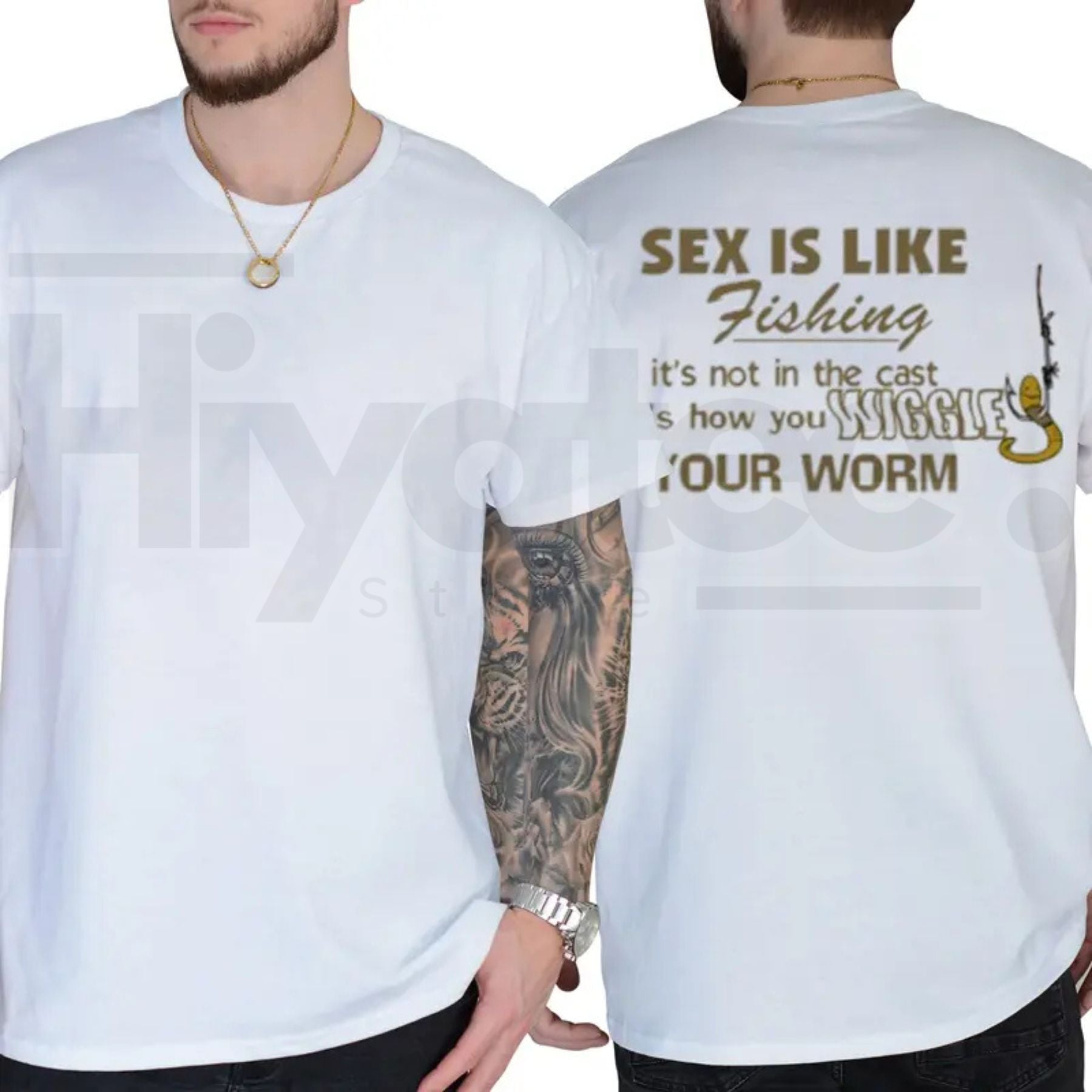 Think Like A Fish Graphic Tee – Funny Angler Shirt for Fishing Trips - Hiyatee